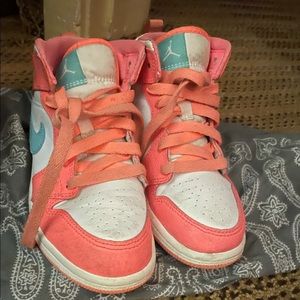 Kids size 13 hot pink Nike Air.